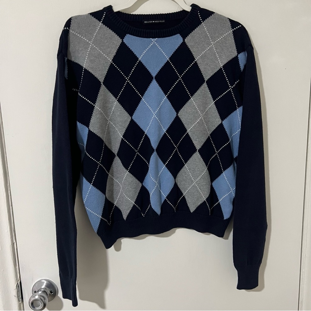 Brandy Melville Blue/Grey Sweater, XS-S